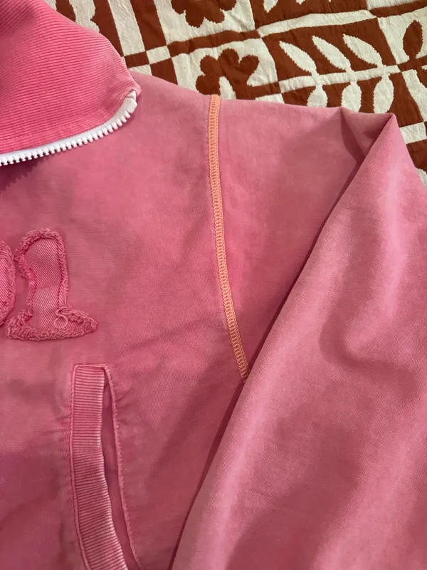 BDG Cropped Pink Zip-up  - Image 3