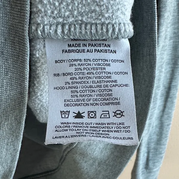 Nike Gray Tag Detail Hoodie - Image 4