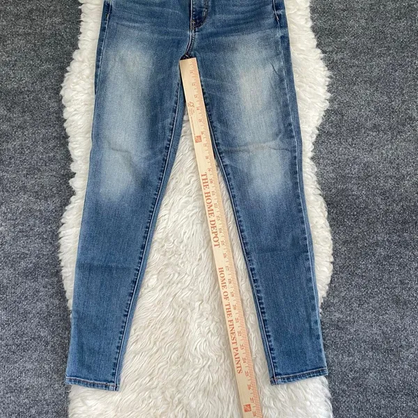 American Eagle Medium Wash High Rise Jegging Denim Jeans Y2k Grunge Alt Casual - Image 4