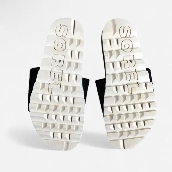 Sorel Black & Sea Salt Roaming Easy Slide Sandals Womens Size 6.5 - Image 10
