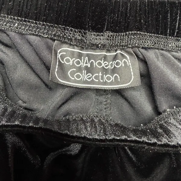 Vintage Carol Anderson Collection Black Velvet Midi Maxi Skirt - Image 8