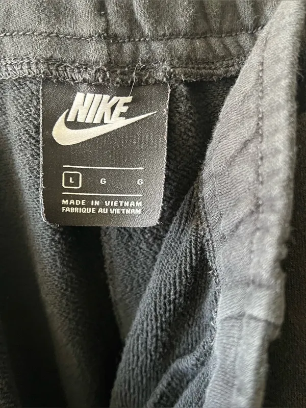 Nike Sportwear Black Mid Rise Joggers Size Large - Image 6