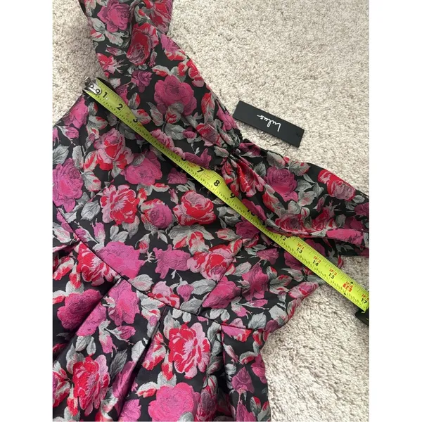New Lulus Beyond Darling Floral Jacquard Off-The-Shoulder Mini Dress size S NWT - Image 6