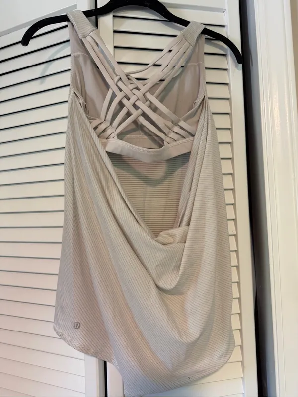 lululemon athletica Light Gray Strappy Back Tank - Image 2