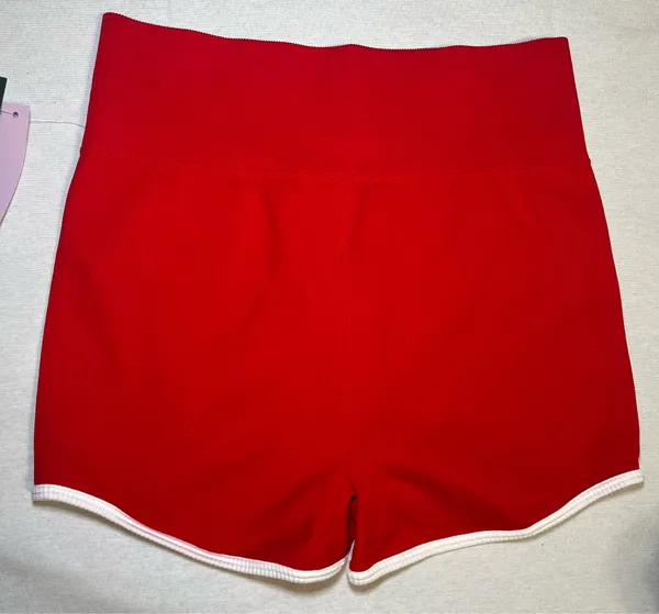 NWT Wild Fable High Rise Seamless Slim Biker Running Red Hot Shorts Size M - Image 9
