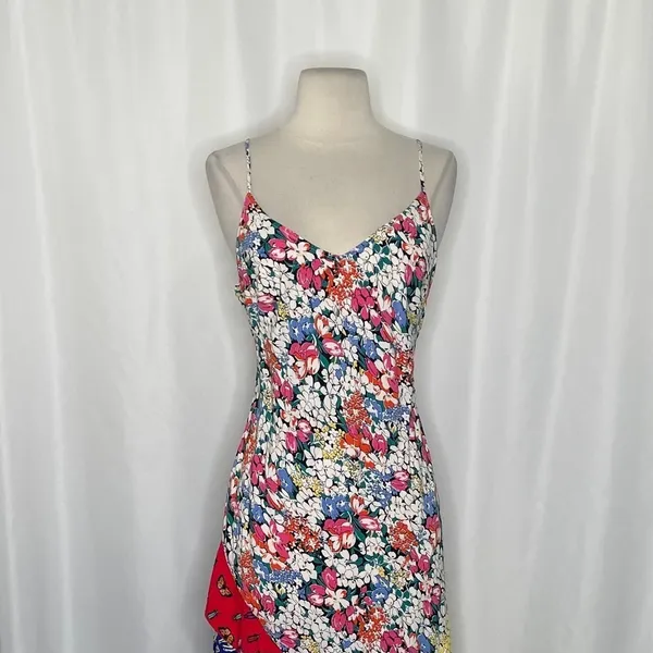 ANTHROPOLOGIE Colloquial Bias Conversations 52 of 52 Midi Slip Patchwork Medium - Image 4