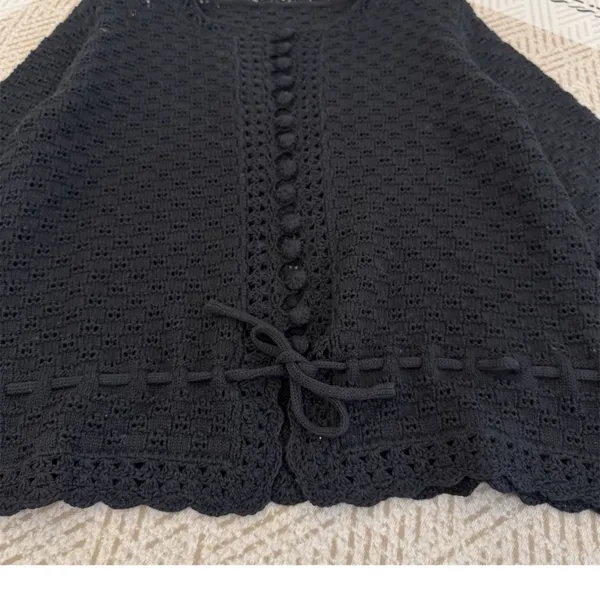 Sezane MARTIE CARDIGAN in Black, M - Image 4