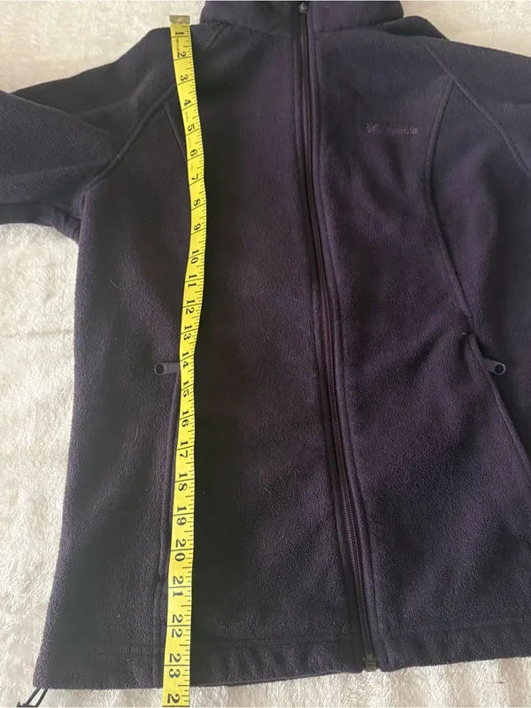 Columbia Women's Benton Springs Full Zip Fleece Jacket in Dark Purple Sz M - Image 7
