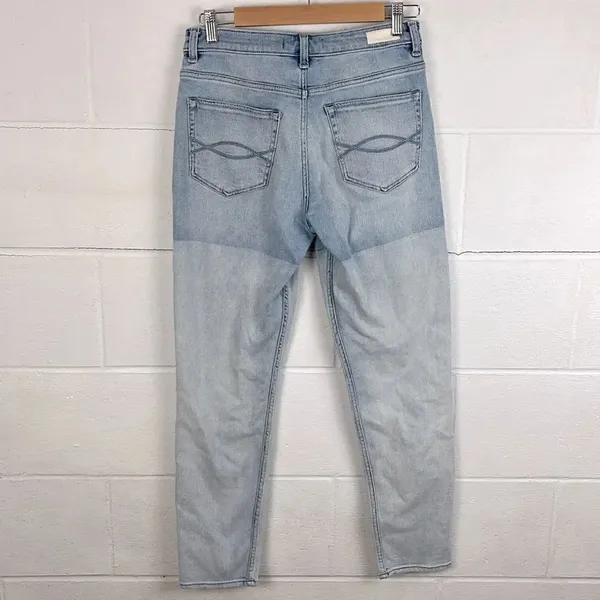 Abercrombie & Fitch high rise girlfriend patchwork jean - Image 4