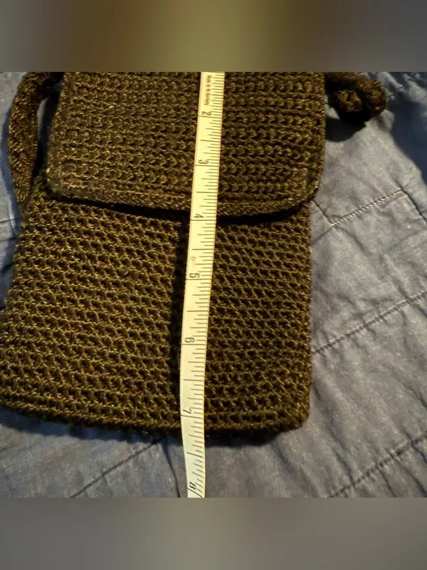 The SAK Mini Purse Black with Front Flap - Image 7