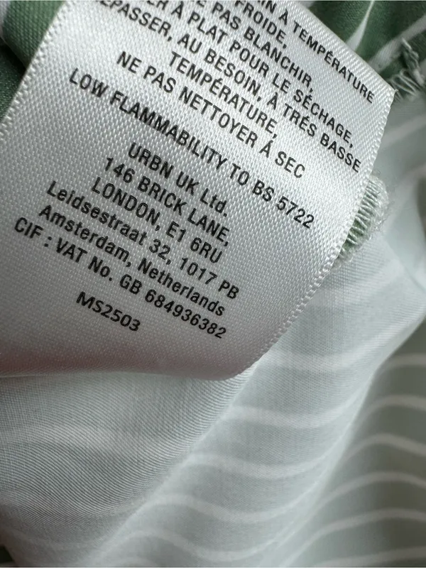 Mare Mare x Anthropologie Tie Front Striped Wrap Tank Top Green Beige Medium - Image 7