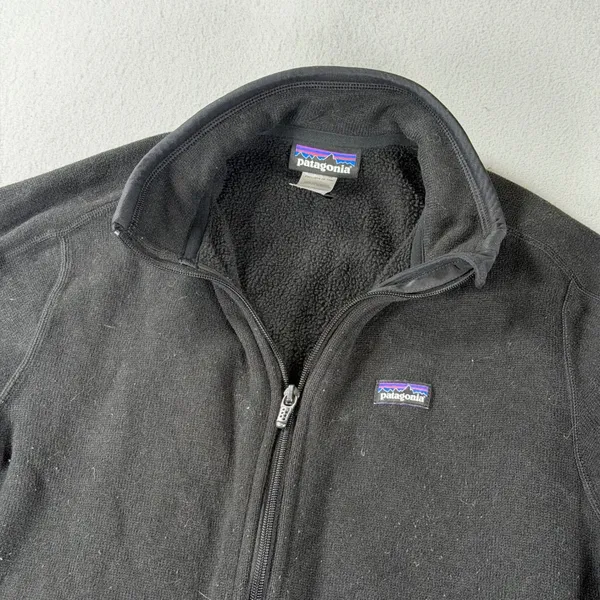 Patagonia Better Sweater Full Zip Jacket Womens Large Black Fleece - Image 5