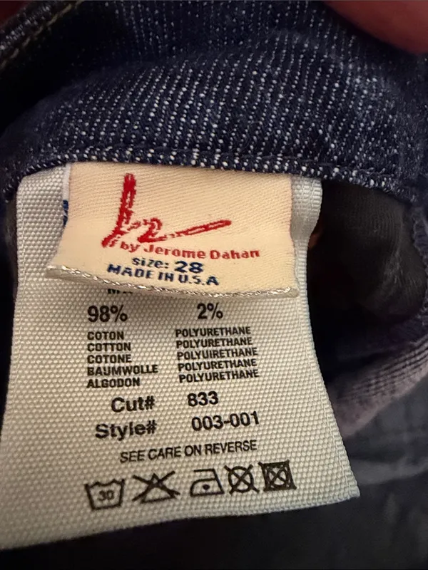 Citizens of Humanity Jeans Faye 003 Low Waist Full Leg Stretch USA Size 28‎ - Image 7