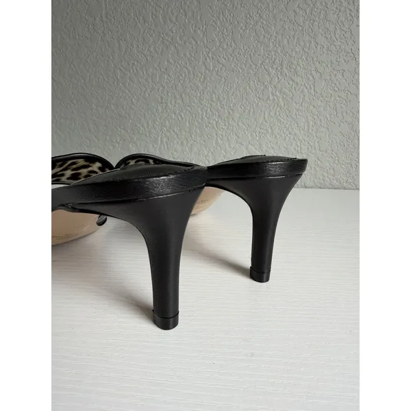 Steve Madden Palomah Leopard Clear Strap Mule Heels Women's 8 New NWOB - Image 8
