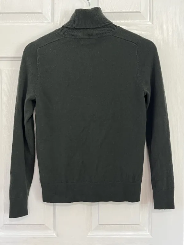 Quince 100% Cashmere Turtleneck Sweater XS Quiet Luxury Minimalist Classic - Image 3
