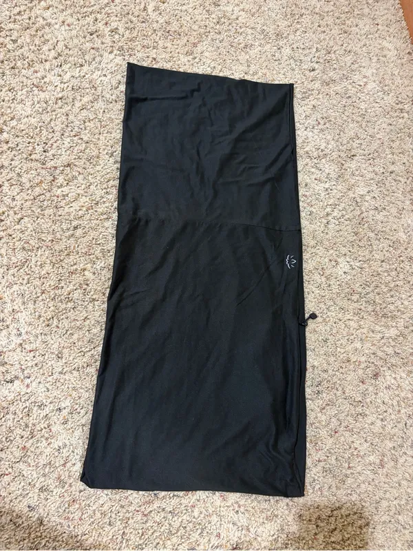 Beyond Yoga Black Pocket Infinity Wrap Scarf Active Athletic Running One Size - Image 3