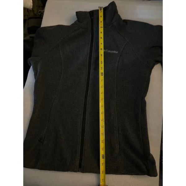 Columbia Gray Long Sleeve Zip Jacket S Gorpcore Cozycore Slow Fashion Utility - Image 8