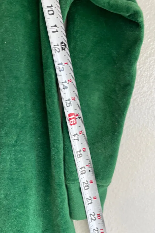 Vintage Liz Claiborne Velvet Green long-sleeve green velour midi dress featuring - Image 10