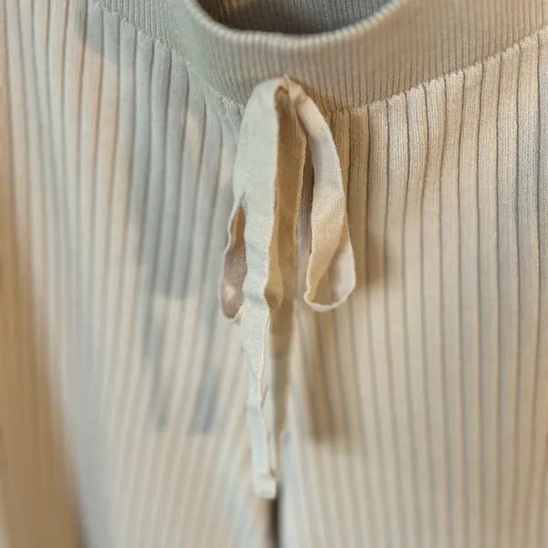 Lulus Cream Sweater Drawstring Pants | Size Medium-Like New - Image 8