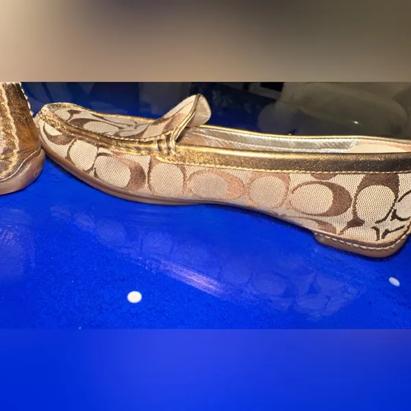 Coach Sheila Signature C Loafers 7.5 Preppy Quiet Luxury Cottagecore Workwear - Image 14
