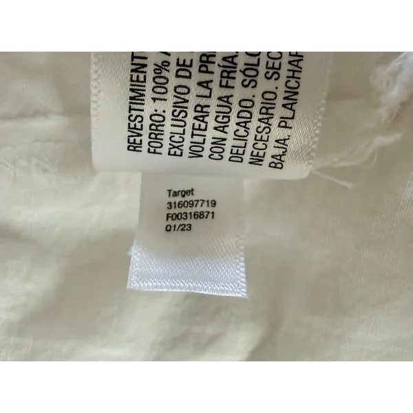 Knox Rose Women’s Dress XL White Multi Color Embroidered Boho Casual Pockets EUC - Image 12