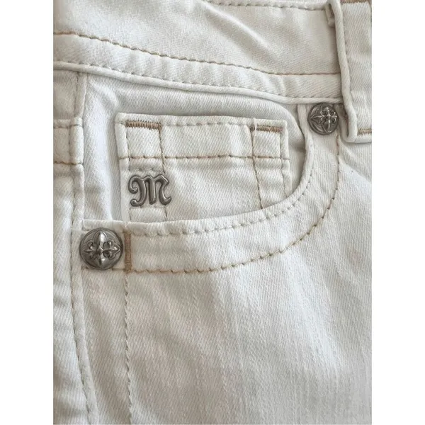 MISS ME mid rise white Jeans size 27 - Image 4