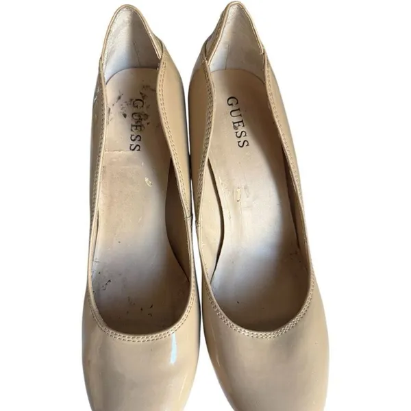 Womens Guess WG Sophy Cork Bottom Patent Leather Pumps Heels - Sz 10 - Image 4