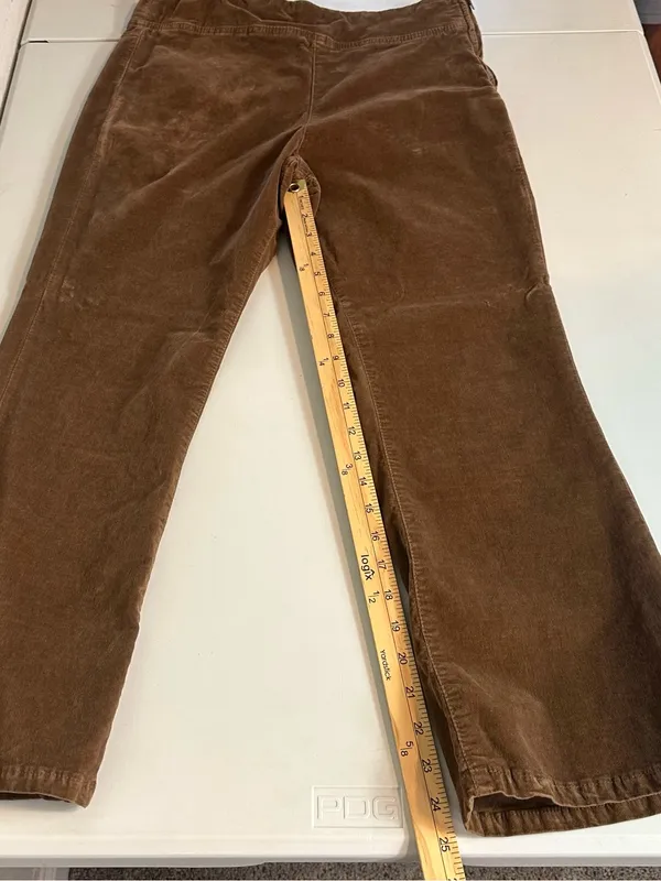 Free People In My Feelings Velvet Boho Distressed Crop Slim Flare Pants Size M - Image 9