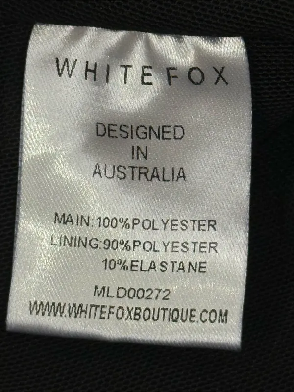 White Fox Boutique Push The Feeling Mini Dress XS Black Strapless Party Sexy - Image 11