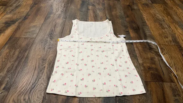Gap Women’s Pajama Set, Wide Leg Pants And Tank Top, Cream Pink, Size Large, NEW - Image 8