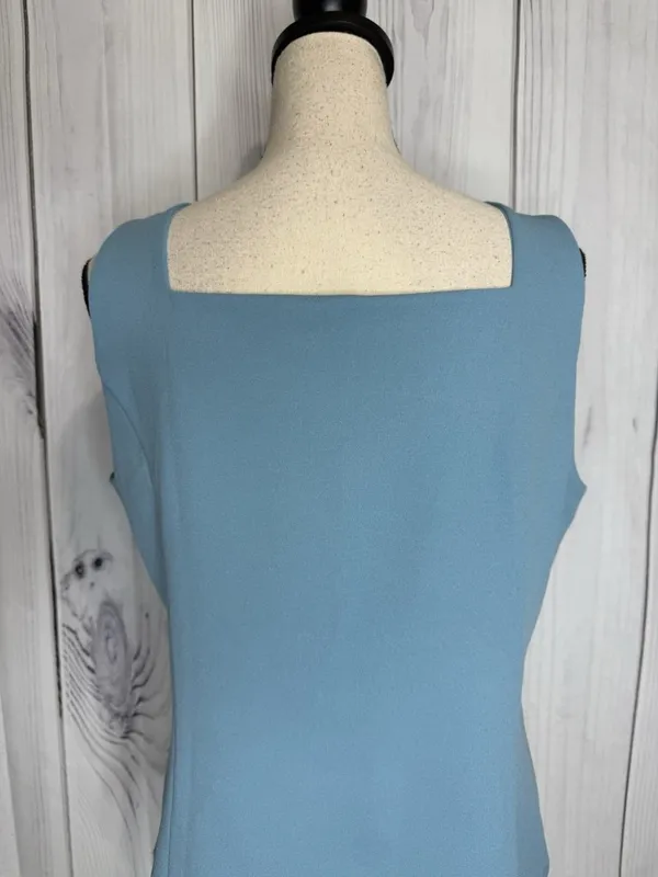 Ann Taylor Tank Top Womens Sz Large Blue Square Neck Sleeveless - Image 8