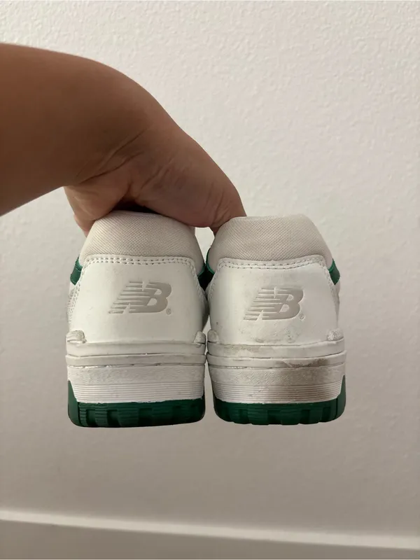 New balance 550 sneakers in white and green - Image 3