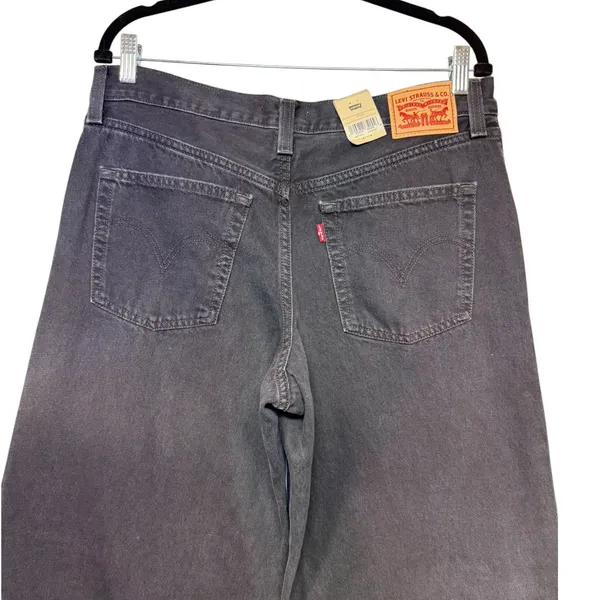Levis 94 Baggy Wide Leg Jeans Black Mid Rise Denim Pants Size 31 NEW - Image 9