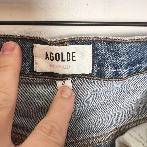 AGOLDE-90’s Pinch High Rise Blue Jeans Size 26 - Image 6