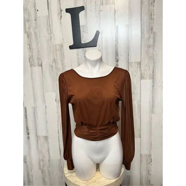 21 saints brown blouse Brown Size L - Image 2
