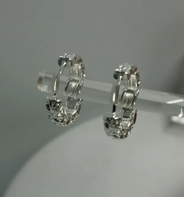 925 Sterling Silver Earrings Hoop - Image 5