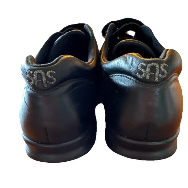 SAS Women's Size 11 M Black Leather Double Strap Hook Loop Walking Shoes EUC - Image 5