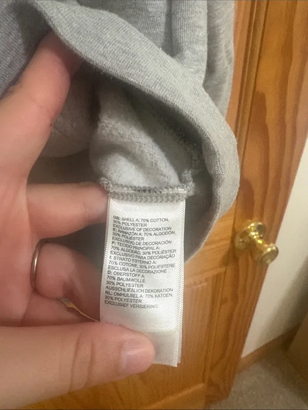 The North Face Grey Size Small Hooded Logo Sweatshirt - Image 4
