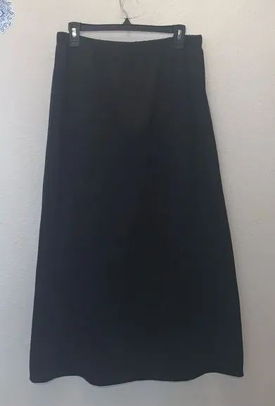 Modern Soul New Stretch Black Elastic Waist Maxi Skirt - Image 2