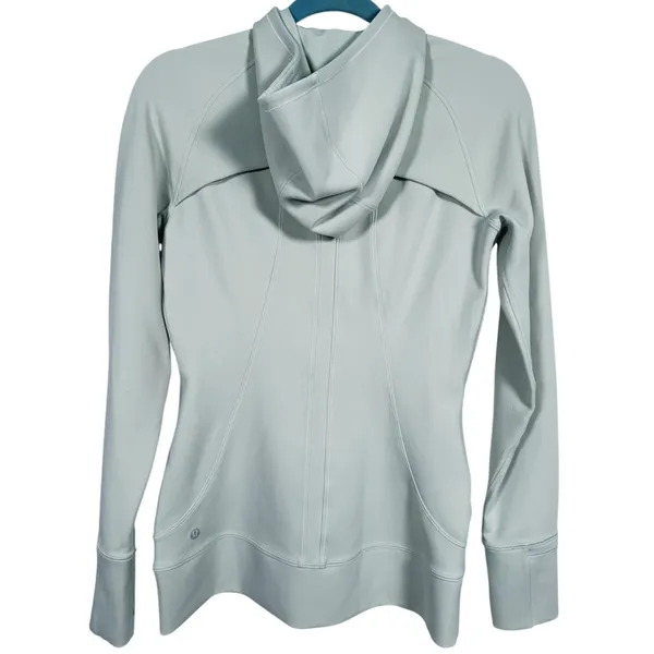 Lululemon Day Maker Full Zip Jacket Hoodie Size 6 Mint Green Yoga Athletic Gym - Image 3