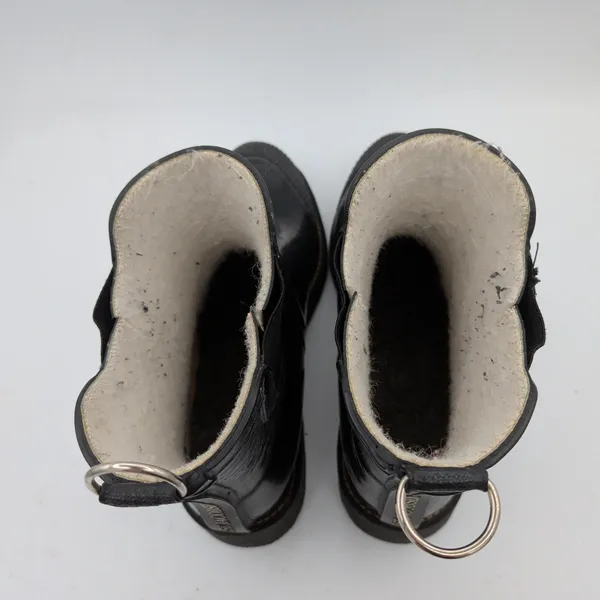 Ilse Jacobsen Rub 47 Black Rubber Chelsea Rain Boots Faux Fur Lined Size 40 - Image 6