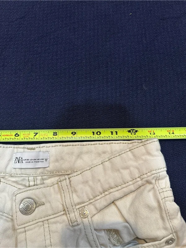 ZARA White Casual Denim Jeans - Image 6