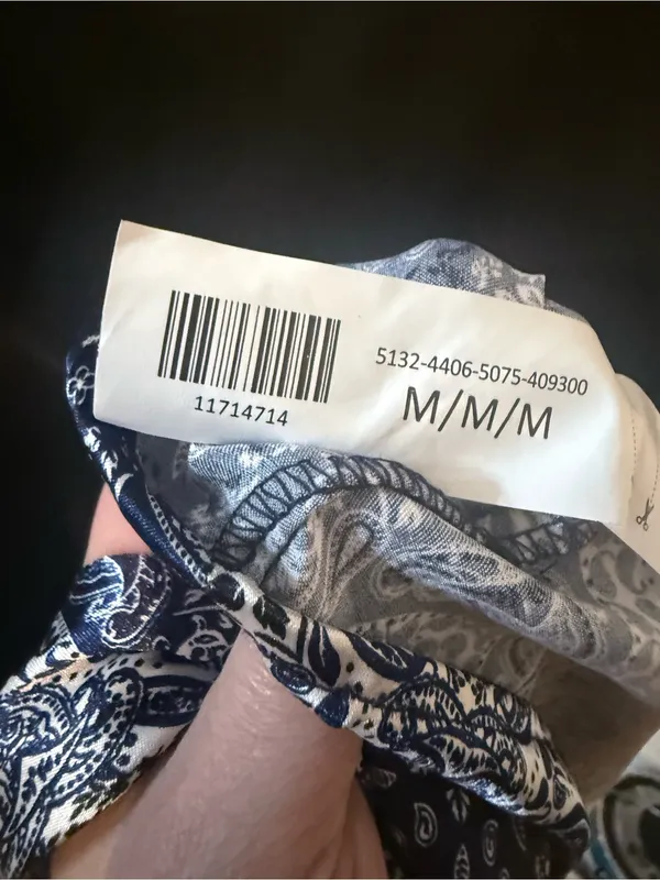 Birch and Stone Navy Tile-Print Spaghetti Strap Mini Dress - Image 4