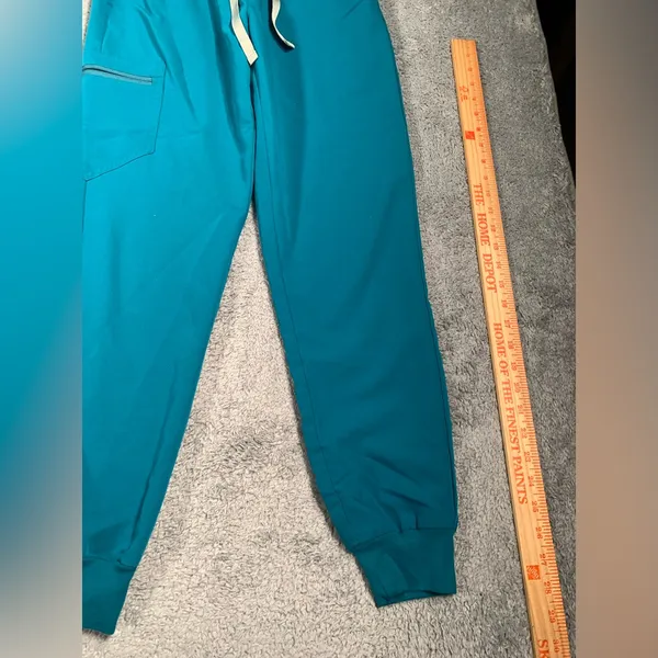Figs Teal Jogger scrub pants with Drawstring XS - Image 7