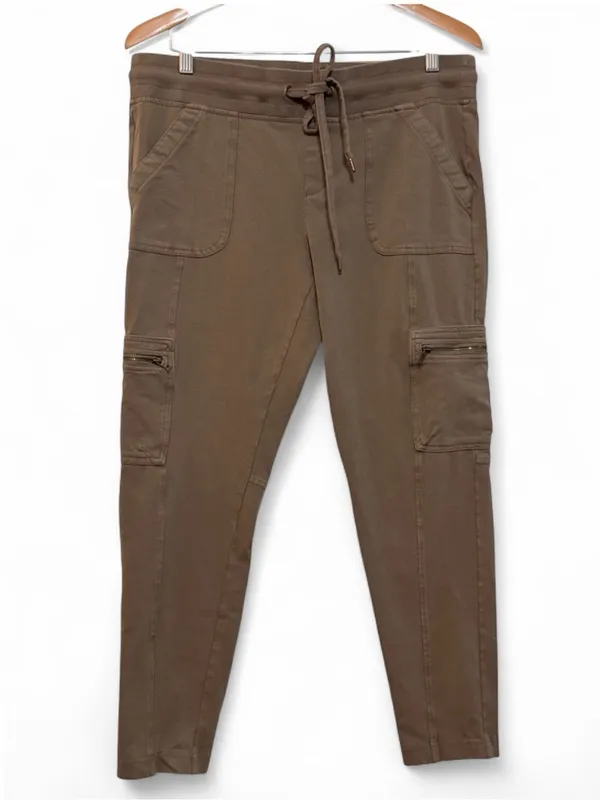 Natural Reflections Women’s Bella Vista Joggers Canteen Color Size Large - Image 2