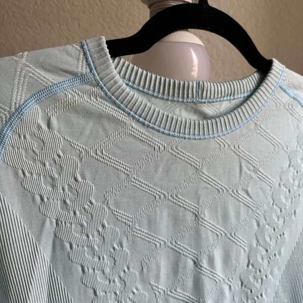 Lululemon Blue Longsleeve Rest Less Shirt - Image 5