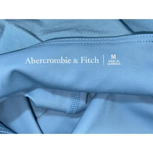 Womens Abercrombie & Fitch Blue Spaghetti Strap Slip Dress Shapewear Size Medium - Image 3