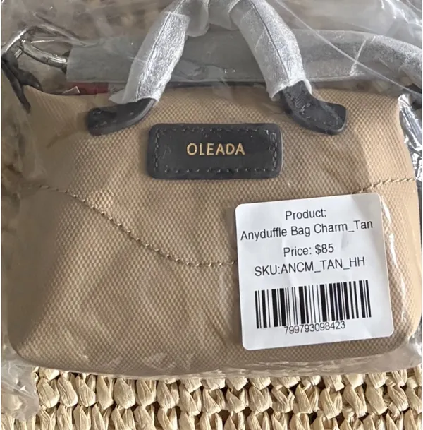 Oleada Mini Bag bag charm Tan - Image 2