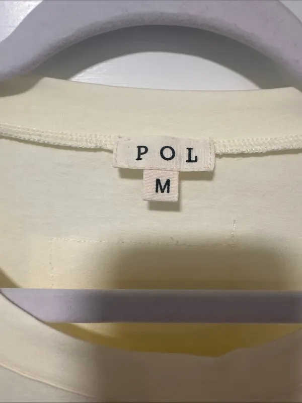 POL Cream Cropped Sleeveless Top with Dark Bead Trim - Image 2
