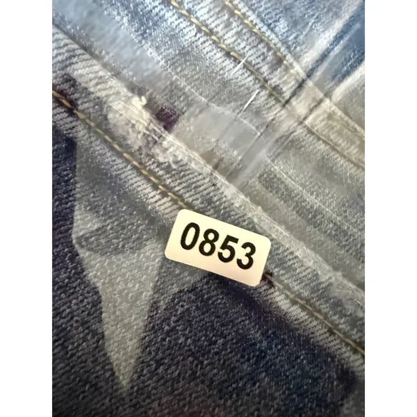 Flying Monkey Distressed Raw Hem Cropped Flare Jeans Size 25 - Image 5